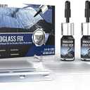 2 Bottles Nano Windshield Glass Crack Repair Kit for Fix Chips Cracks