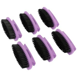 GreatNeck Nail Brush, 6 Pack Nail and Hand Scrub Brush Set, Stiff Bristles, Comfortable Scrubber Grip, Salon or Construction Quality, Gift For DIYer or Nail Techs
