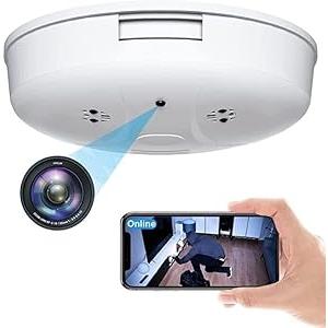 ARMIDO WiFi Spy Smoke Camera HD 1080P Hidden Nanny Cam with Motion Detection Night Vision Indoor Cameras for Home Security