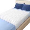 Heavy Absorbency Bed Pads with Tuckable Sides (34'' X 36''), Washable and Reusable Incontinence Bed Underpads 2 Pack