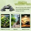 Aquarium Decor, Rock Cave House Shelter for Reptiles, Durable & Easy to Clean, Aquarium Landscape Decoration, Reptile Tank & Terrarium Accessories