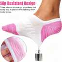 No Show Socks Womens for Canvas Sneakers,Invisible Athletic Low Cut Ankle Socks for Running Gym 6 Pairs (White)