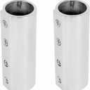 Marine Straight Pipe Fitting Connectors, Stainless Steel 316 Cast Coupling Tube Pipe Connector Boat Hardware-2Pack