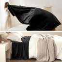 Bedsure GentleSoft Fleece Blanket California King Size Black - Lightweight Plush Fuzzy Cozy Soft Bed Blankets, 102x96 inches