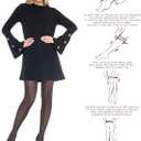 Veluk Tights For Women (Black)