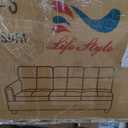 103.5" Oversized Sectional Couch, L Shaped Couch with Storage Ottoman, Modern Modular Sofa with Deep Seat, Sectional Couches for Living Room and Office, Peacock Blue (PU Leather)