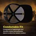 Yellowstone Trucker Hat, Adjustable Snapback Mesh Baseball Hat with Curved Brim (Midnight)