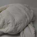 MooMee Bedding Duvet Cover Set 100% Washed Cotton Linen Like Textured Breathable Durable Soft Comfy (Heathered Almond Milk Grey, Queen 90"x90")