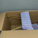 Vanity Stool Chair with Storage, Faux Fur Soft Padded Ottoman with Coffee Table, Modern Vanity Chair Fluffy Footstool with Metal Legs for Makeup, Living Room,Bedroom Blue