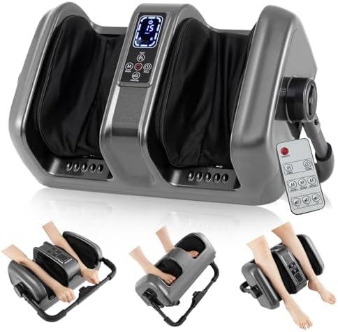 ARLIME Foot Massager with Heat, Deep Kneading Shiatsu Machine for Muscle Arm Relaxation, Foot and Calf Massager Gifts for Adults (Grey)
