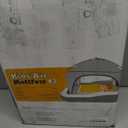 QPAU Inflatable Toddler Travel Bed with Tent, Portable Kids Air Mattress with Safety Sides, Ideal for Home, Grandma's, Camping, Traveling -Includes Fast Electric Pump (Grey)