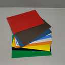 Engraving Blank Materials Double Color Sheet (7" x 11 x .040, 12 Pieces & 12 Colors) 2-ply Plastic Sheet for Interior Signs, Badges. (Multi)