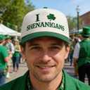 St Patricks Day Hat Green Trucker Hat Funny Irish Shamrock Hats Lucky Clover St. Pattys Hat Saint Patrick Accessories