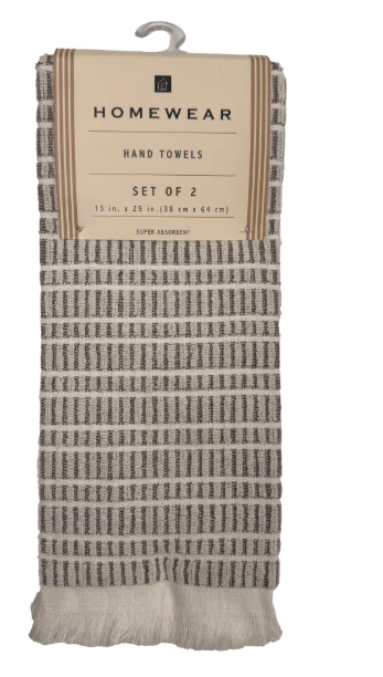 2 x Hand Towels 4pc