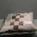 GarveeHome Washable Rug 5x7 for Living Room Large Bedroom Scalloped Rug Non Slip Stain Resistant Modern Border Throw Carpet Soft Boho Rug for Dining Room Nursery Home Office, Beige