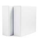 Amazon Basics 3 Ring Binders, 3 Inch D-Ring Organizer for School, Home Office, Paper Storage, White, 2 Pack