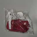 Women's Yoga Shorts with Garters High Waist Slim Sexy Bodycon Booty Dance Hot Pants Bandage Workout Butt Lifting (Red)