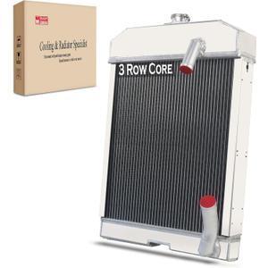 Radiator Fit for Ford New Holland NAA Jubilee 500 501 600 601 700 701 800 801 900 901 641 841 861 Tractor NCA8005 C5NN8005, 3 Row Aluminum Radiator