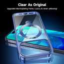 [Tri-Shield Protection] for iPhone 17 Pro Max Case with 360 Spin Stand Compatible with MagSafe [Magnetic CD Ring][Screen & Camera Lens Protector] Shockproof Plating Never-Yellowing, Blue-6.9"