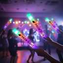 60 Pack Prom 2026 LED Foam Light Sticks Bulk Glow in The Dark Prom Night Send off 2026 Party Supplies with 3 Modes Colorful Flashing Senior High School Graduation Party Favors, Battery Powered