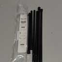 2 Pack Spring Tension Rods 28-48 Inches,5/8" Diameter Black Spring Loaded Curtain Rods,Adjustable Small Short Tension Curtain Rod for Windows,Kitchen, Doorway,Bathroom,Cupboard Bars