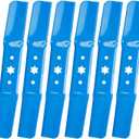 942-05052A 50" Mower Blades 6 Point Star for Cub Cadet XT1 LT50 GT50 XT2 LX50 ZT1 ZT2 50 RTZ S50 L50 SX50 LX50 L34 Zero Turn Troy-Bilt Super Bronco Mustang 50" Lawn Tractor, Medium Lift, 6 Pack Blue