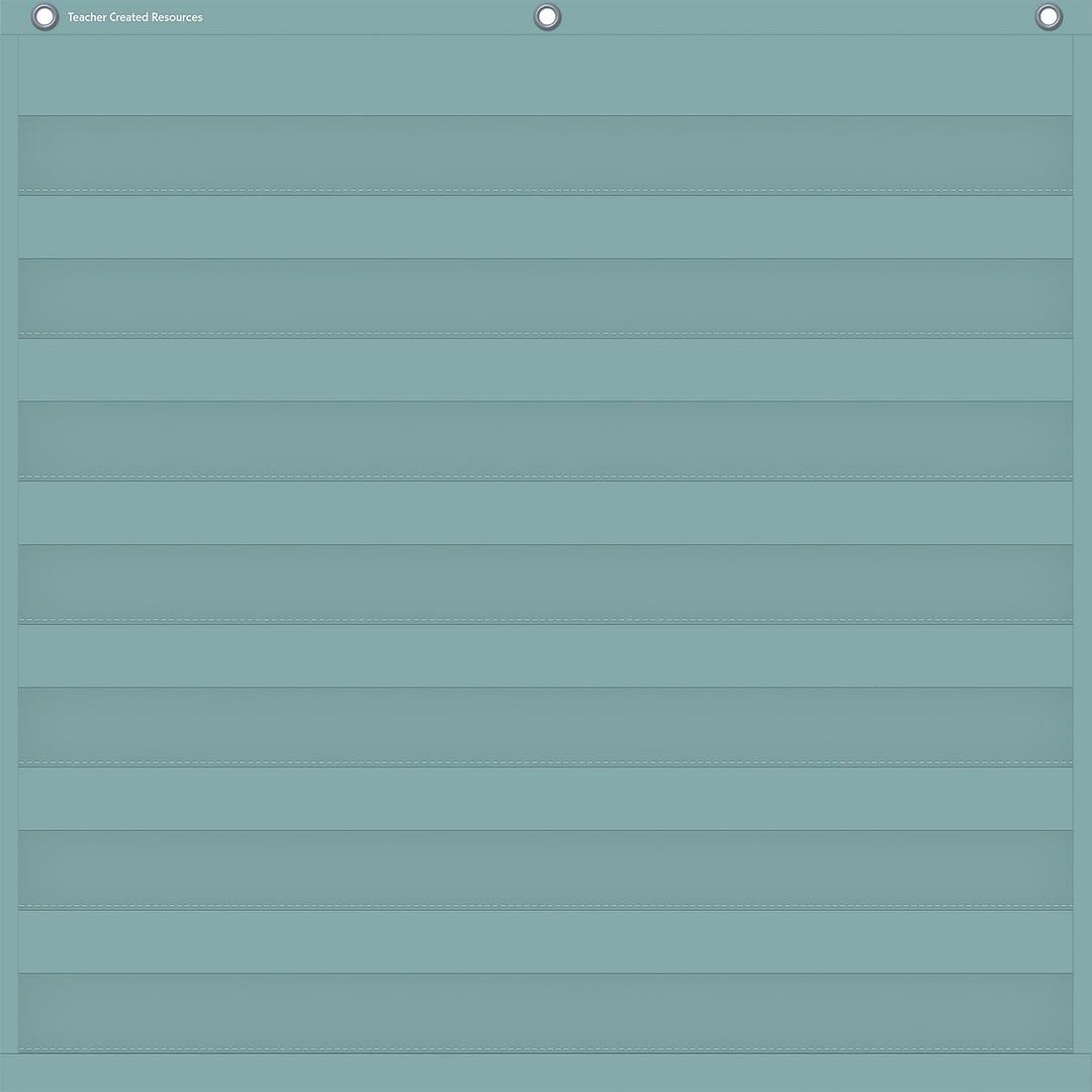 Teacher Created Resources Calming Blue 7 Pocket Chart (28" x 28") (TCR20101)