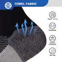 Athletic Socks for Women and Men (2 Pairs) Sport Running Crew Socks - Moisture Wicking Sock for Hiking, Cycling, Gym (S)