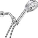 Moen Hydro Energetix High Pressure Shower Head with Handheld Sprayer, 8 Handheld Shower Head Spray Settings, Chrome Finish, 200H0