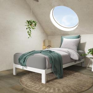 Zinus Arnav Platform, Twin, White, 
Product Dimensions	74.5"L x 38"W x 10"H