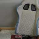 GTPLAYER Gaming Chair, Computer Office Chair with Pocket Spring Cushion, Linkage Armrests and Footrest, High Back Ergonomic Computer Chair with Lumbar Support Task Chair with Footrest (Frostedgray)