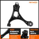 Front Suspension Lower Control Arms with Ball Joint Kits for Acura CSX 2006 2007 2008 2009 2010 2011, for Honda Civic 1.8L(Exc 2.0 L) 2006 2007 2008 2009 2010 2011,K620382 K6203832PCS