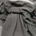 H.VERSAILTEX Super Stretch Individual Seat Cushion Covers - 3 Piece Sofa Cushion Covers in Dove, Thick Jacquard Textured Twill Fabric