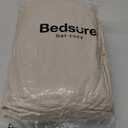 Bedsure Tufted Boho Comforter Set Queen Size - Beige Boho Bed Set, GentleSoft 3 Pieces Farmhouse Shabby Chic Embroidery Bedding, Gifts for Woman, Soft Jacquard Queen Comforter for All Seasons (01 - Beige - Elegant)