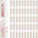 Tlence 50 Pack Gift Box for Sublimation, Transparent Tumbler Wrapping Boxes, Glass Packaging Exhibition Box with Handle, Heat Press Blank Boxes for 20oz/30oz Wine Bottle Cup Jars, Birthday Presents