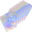 100 Pack Holographic Resealable Plastic Bags for Food Storage, Zipper Bags with Clear Front Window, Packaging Pouch for Small Business (100 Pack, 3.2x5.2 inch)
