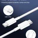 WODENTA for iPhone 17/16/15 Pro Max Car Charger, 67W 3-Port Fast USB C Car Charger Power Cigarette Lighter Adapter with 3FT USB C to C Cable for iPhone 17/17 Pro/Air/17e/16/15 Pro Max/Plus/16e, iPad
