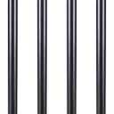 LCSDLHLSY 40Incn Metal Table Legs,Modern Desk Leg,DIY Coffee Desk, Dining Desk,Bar Support FeetSide Table,Adjustable Round Furniture Legs Set of 4(Black).