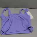 Sunzel Women's Double Lined Tank Top, Sleeveless Square Neck Crop Top, Yoga & Fitness Fitted Workout Casual Activewear Shirt, M