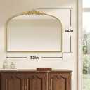 Gold Vintage Vanity Mirror 32x24 Inch