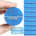 Kathfly 12 Pcs Floating Pool Noodles Foam Tube 1.5 x 35 Inches Floating Foam Tube Round Solid Noodle for Adults Swimming Craft Project(Blue)