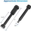 METOWARE Trailer Hitch Locks Receiver Lock Keyed Alike Fits Class III IV 2" 2-1/2" Receiver with 5/8" Dia 3-1/2 Long Pin and Anti-Rattle Rubber O-Rings, for Trailer Truck Car Boat (2 Pack)