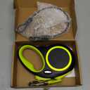 Fida Retractable Dog Leash, Reflective 16ft Heavy Duty Pet Walking Leash for Medium/Large Dog up to 110 lbs, Tangle Free. OneHand Brake (Large, Neon Yellow)