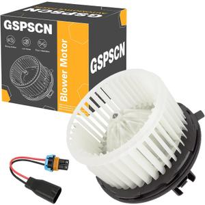 GSPSCN 700164 AC Blower Motor with Fan for 2007-2014 Chevy Silverado Suburban Avalanche Tahoe & GMC Sierra Yukon 1500 2500 & Cadillac Escalade - HVAC Heater Blower Motor 15-81683, 22741027, 20760618