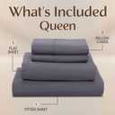 Utopia Bedding Queen Size Sheet Set 4 Piece Bed Sheets, Soft and Breathable Microfiber, Includes 1 Fitted Sheet, 1 Flat Sheet and 2 Pillowcases Oeko Tex (Grey)