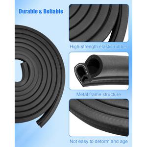 Door Weather Stripping Seal Compatible with 19992007 Chevy Silverado Suburban Avalanche,GMC Sierra Yukon, Cadillac Escalade,Rubber Front Door Weatherstrip Replace#15244250 15063155