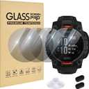 4 Pack Smartwatch Screen Protector for Garmin Instinct 3 45mm,Charger Port + Privacy Ultra-thin HD 9H Tempered Glass Protective Film,Anti-peeping & Anti-Scratch & High Sensitive
