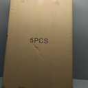 5 Pcs Thickened PVC Cylinder Pedestal Stands White Round Large Cylinder Tables Dessert Cake Table Display Pillars for Party, Wedding, Birthday, Babyshower Decoration