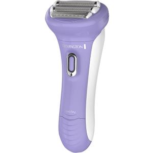 Remington Smooth & Silky Electric Shaver for Women, 4-Blade Smooth Glide Foil Shaver and Bikini Trimmer with Almond Oil Strip, Shave Wet or Dry (Purple)