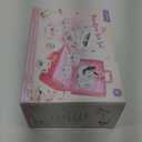 Porcelain Tea Set for Girls - Pink Ceramic Tea Cups with Pink Box - Glass Toy for Kids Party - Ideal Gift for Toddlers and Children's Ages 3 Years Old - Floral Design, 13 Pieces